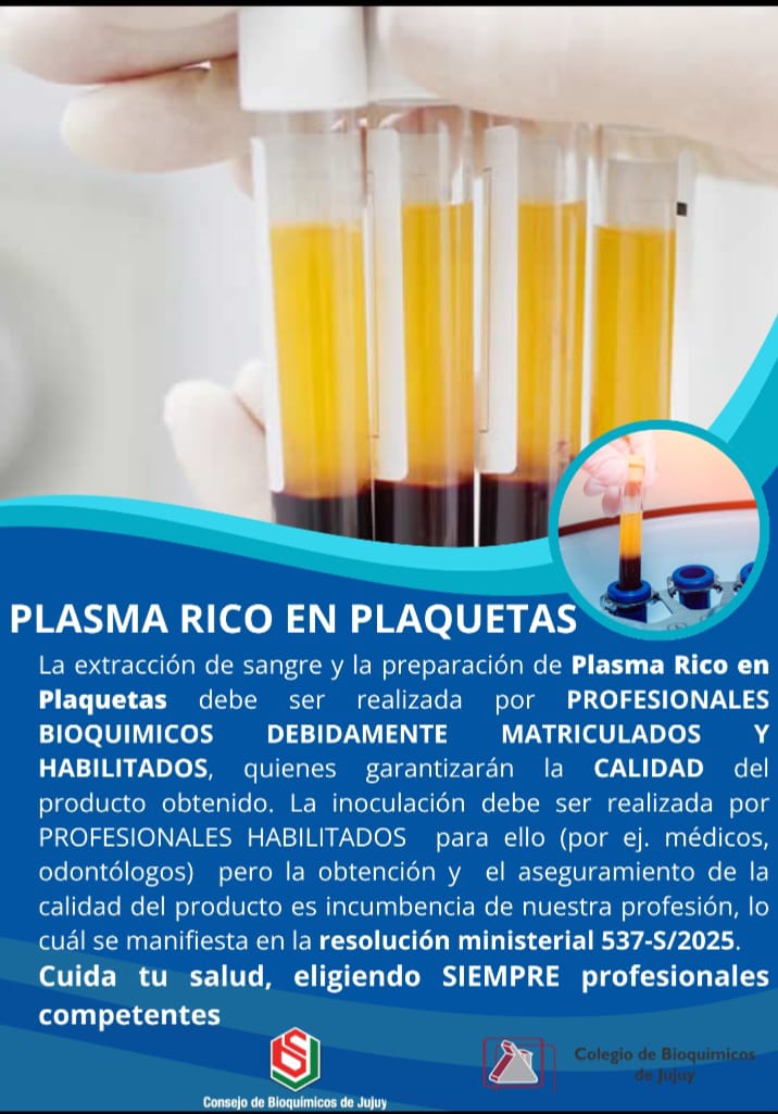 PLASMA RICO EN PLAQUETAS